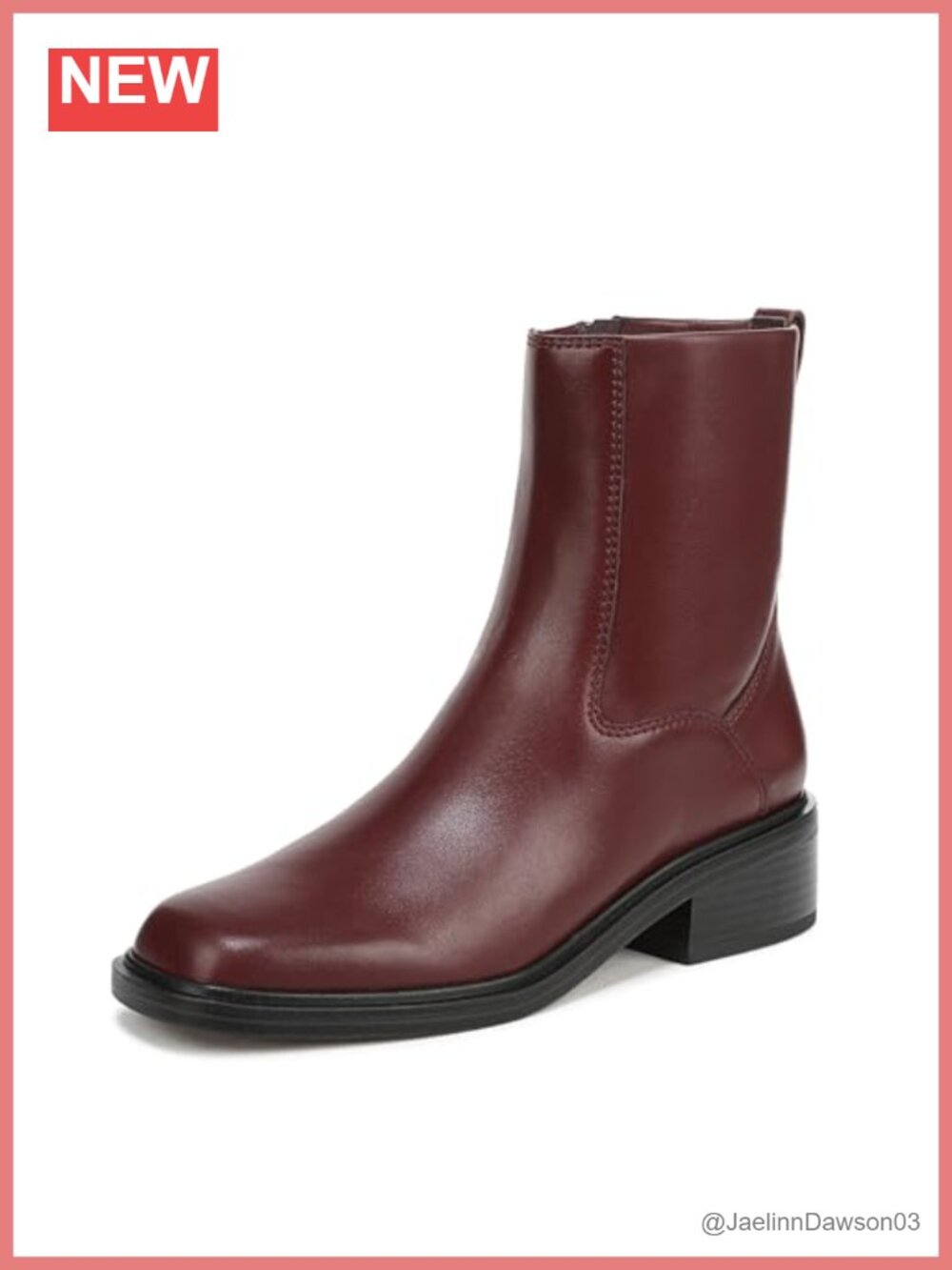 Franco Sarto Women's Leather Ankle Booties Block Heel Zip